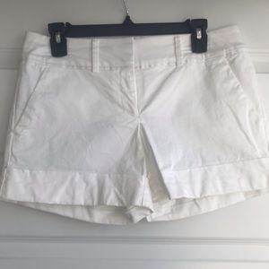 4 Inch White Shorts